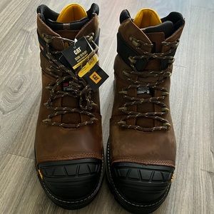 CAT CATERPILLAR EXCAVATOR WP/INS MEN'S 6" COMP TOE WORK BOOTS Men’s Size US13